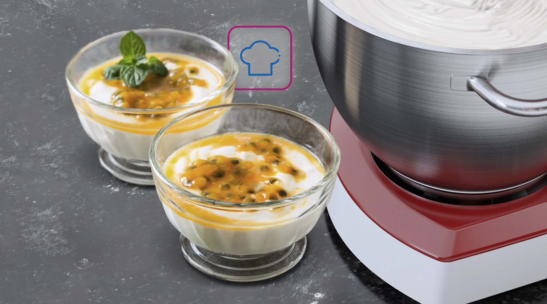 mousse de maracujá na batedeira