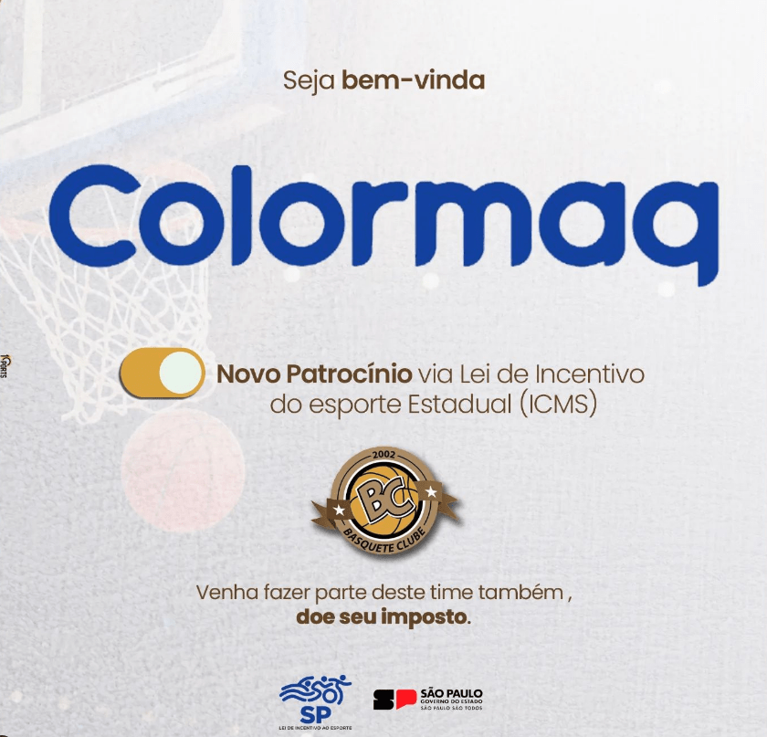 Colormaq patrocina Basquete Clube Araçatuba